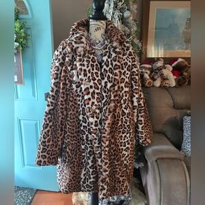 Eloquii Leopard Print Coat